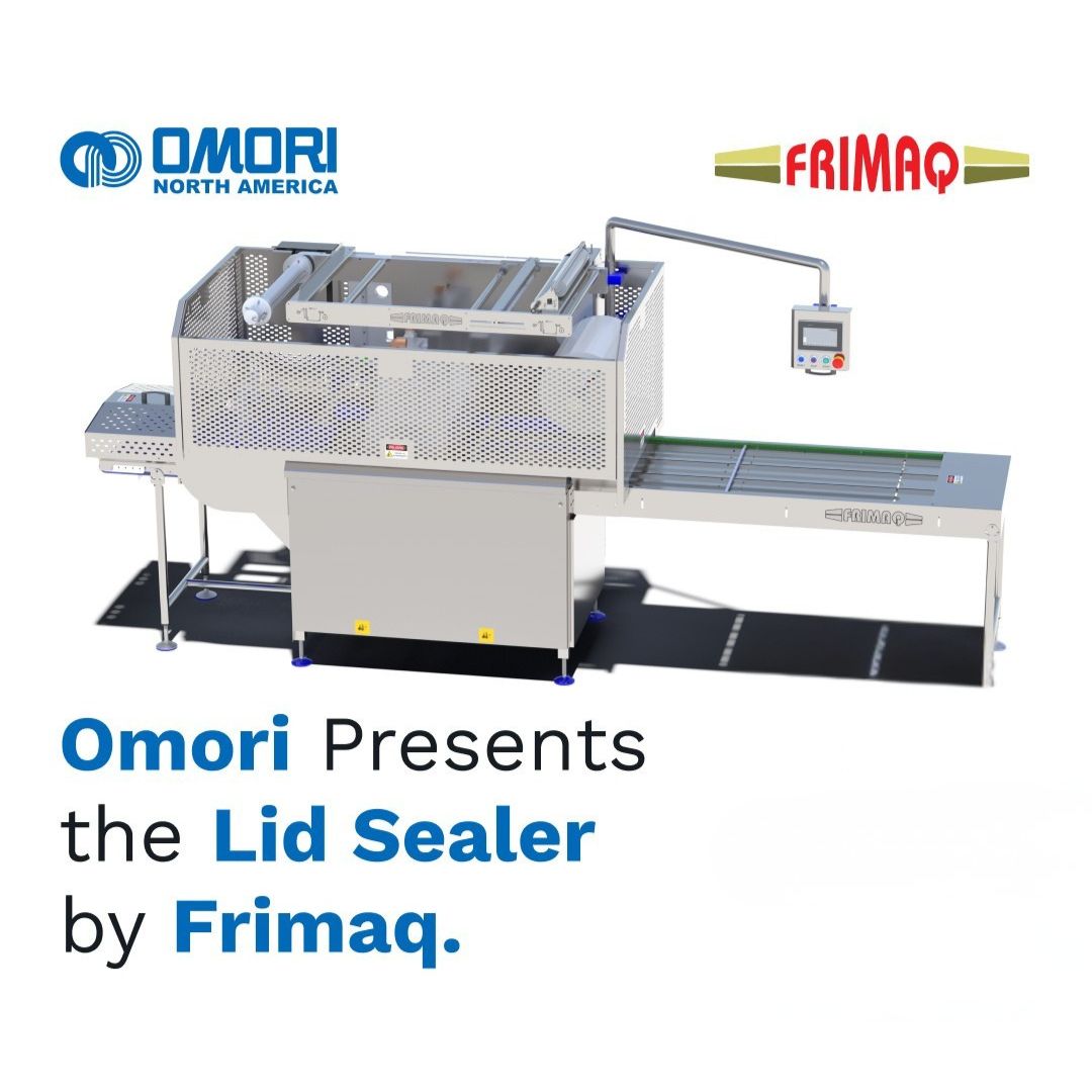 omori north america lid sealer by frimaq machine